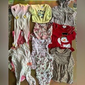 Cat & Jack Kids Pajama Set - Red, Yellow, Pink, White